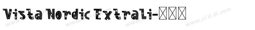 Vista Nordic ExtraLi字体转换